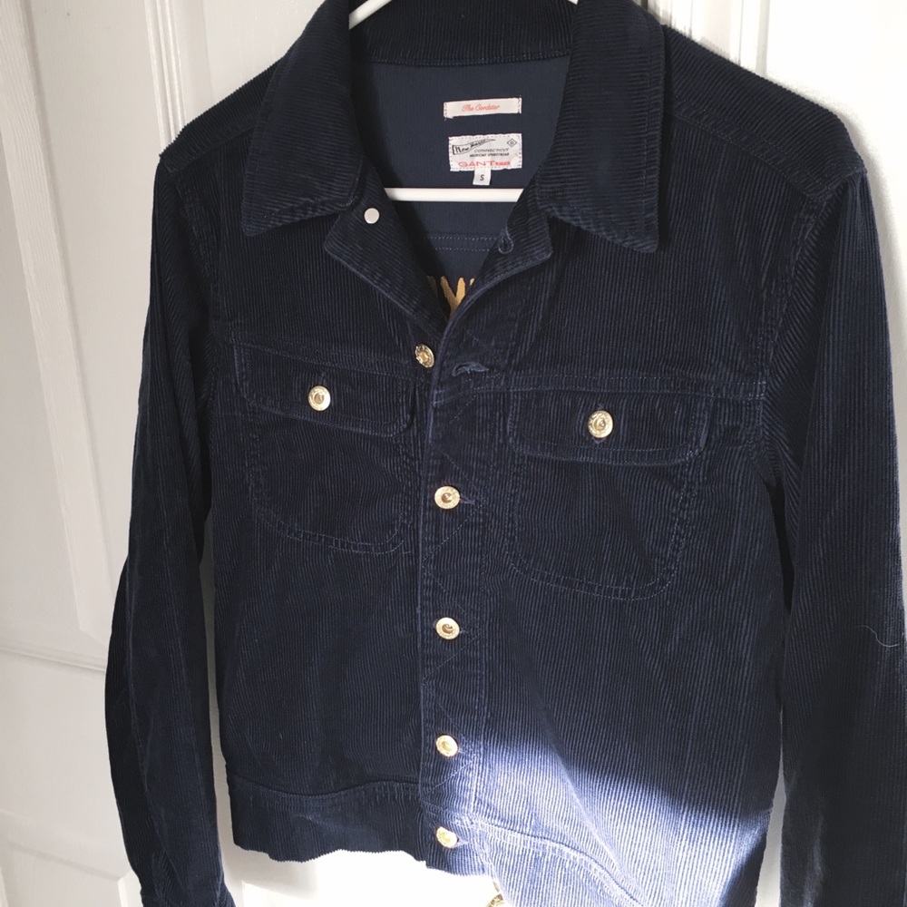 Vintage Corduroy Jacket w/ Yale Embroidered Motto